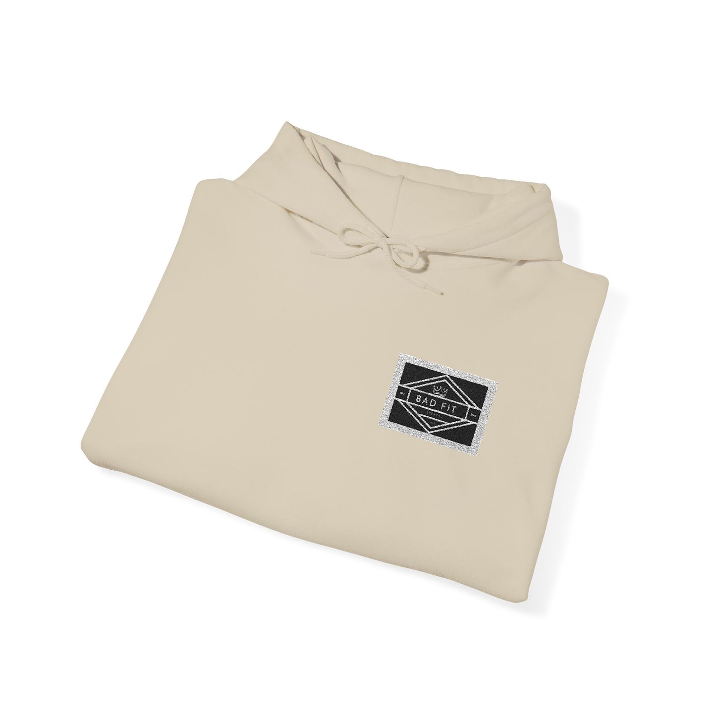 Hoodie • Minimal Black Ink Wave Chest Graphic