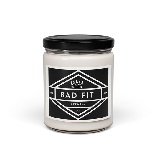 Soy Candle — 'Bad Fit' Scented 9oz Jar (Signature Black Label)