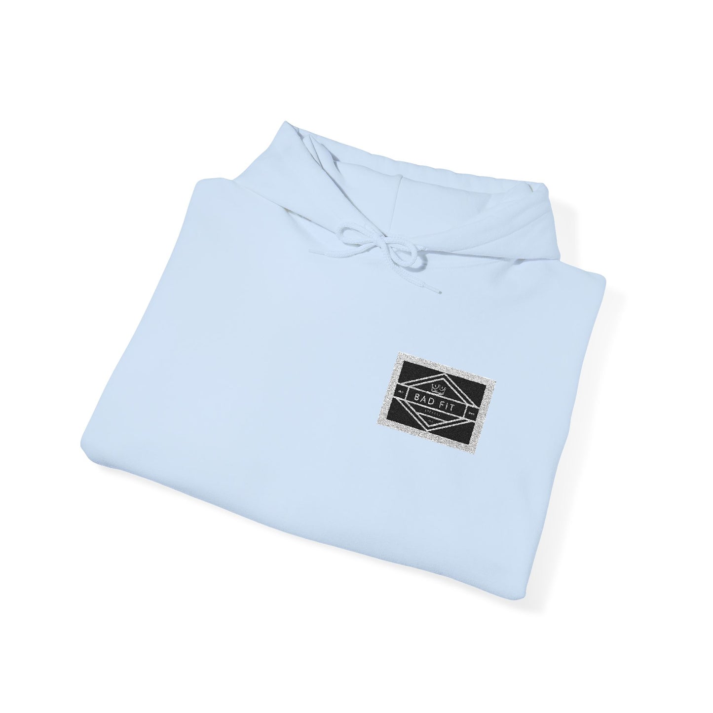 Hoodie • Minimal Black Ink Wave Chest Graphic